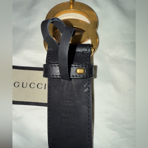 Gucci GG MARMONT WIDE BELT WITH SHINY BUCKLE main image 4